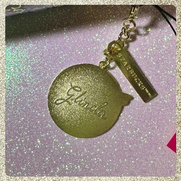 Starbucks x Wicked Glinda 16oz Insulated Tumbler w/ Charm NWT HTF - Picture 8 of 9